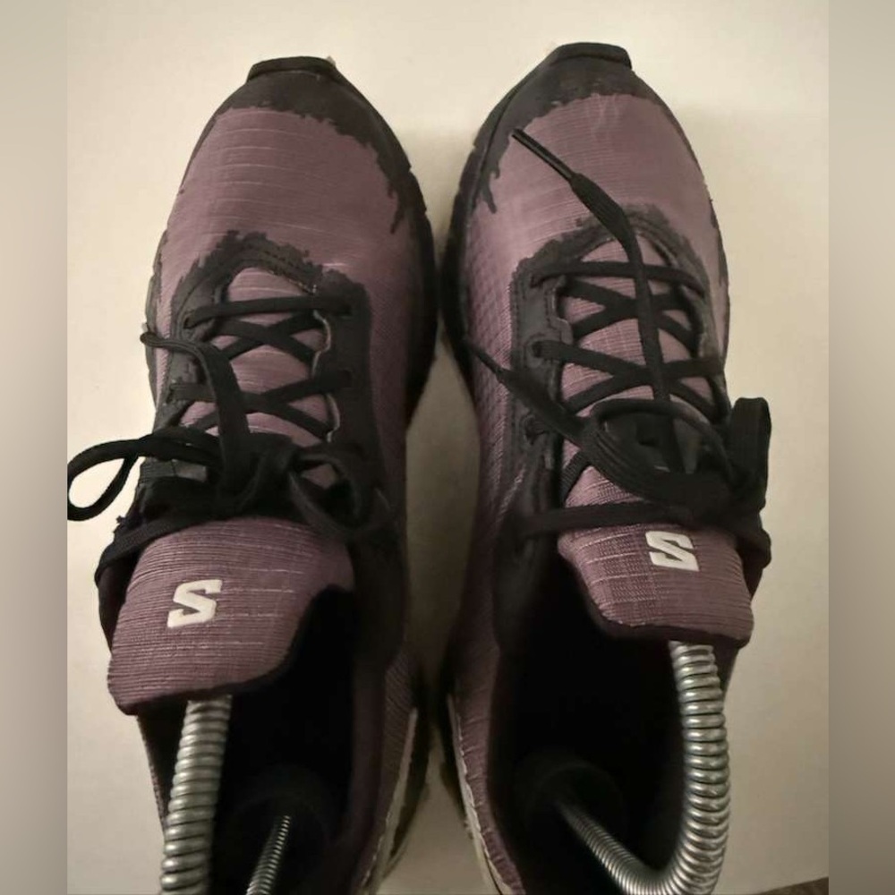 Salomon Purple and Black Athletic Shoes - Picture 5 of 8